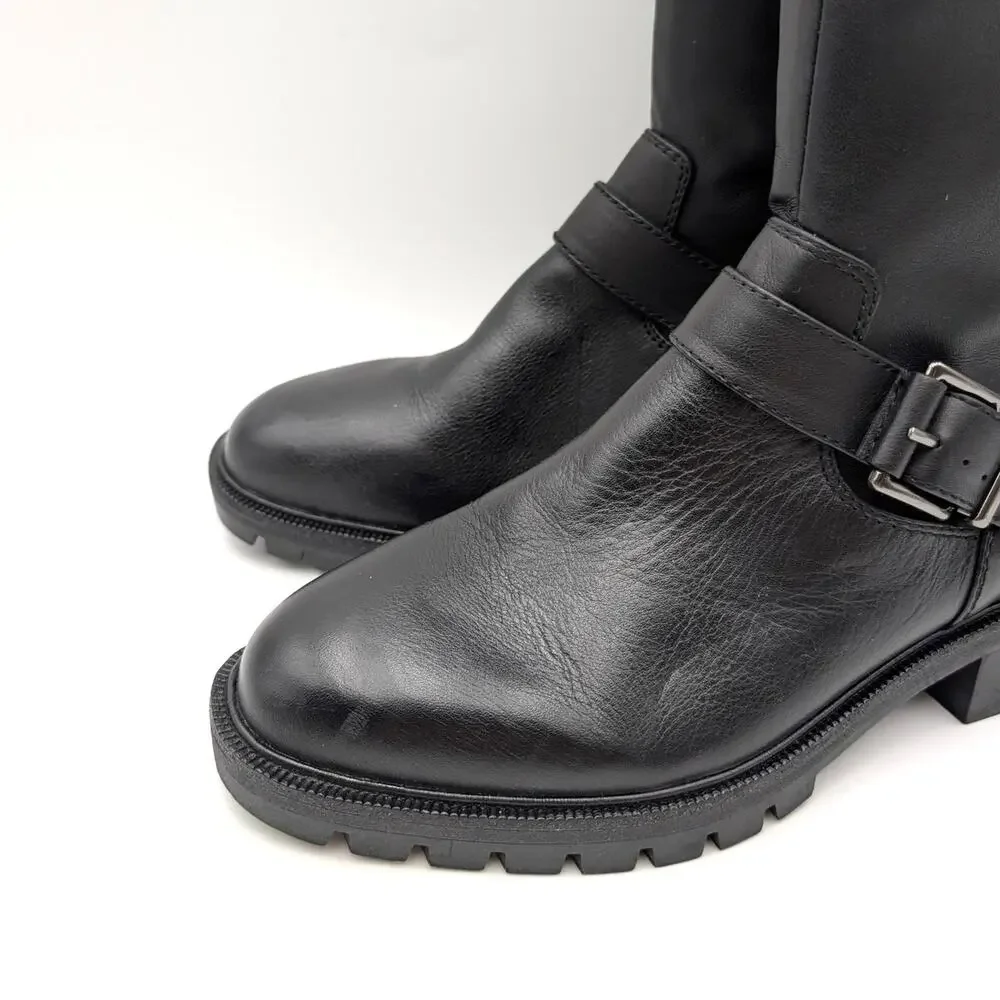 Vince Camuto Abrila Tall Over the Knee Boots Women's Black Size US10M EU41.5